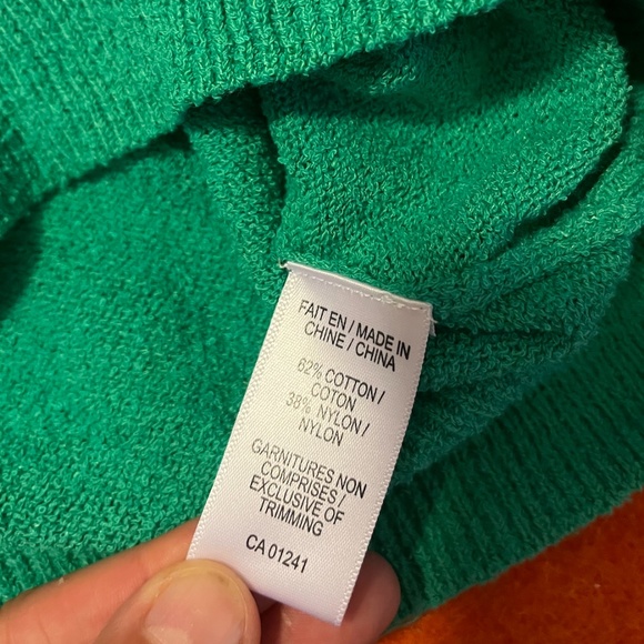 Green soft terry sweater tank NWT - Picture 4 of 8